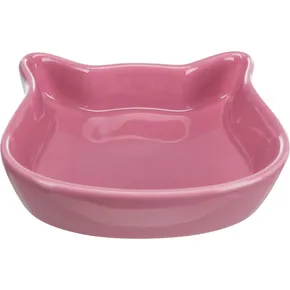 Ceramiczna miska z głową kota, pastelowe kolory 0,25 l/12 cm